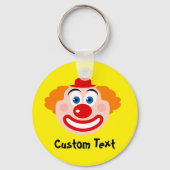 Leuke circus clown tekening aangepaste sleutelhang sleutelhanger (Voorkant)