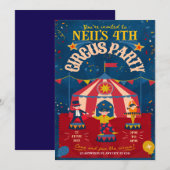 Leuke Circus Verjaardagsfeestje  Kaart (Voorkant / Achterkant)