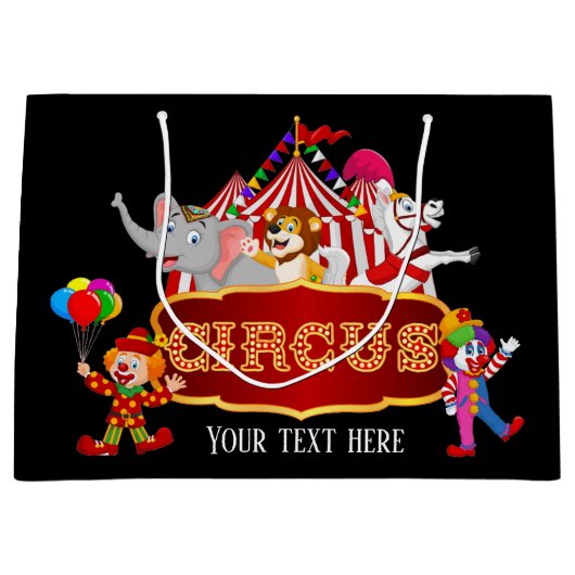 leuke circusliefhebbers voegen tekst toe groot cadeauzakje (Voorkant)