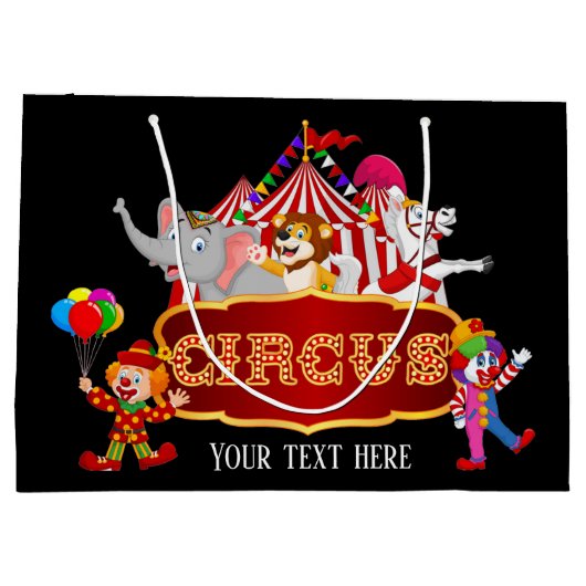 leuke circusliefhebbers voegen tekst toe groot cadeauzakje (Achterkant)