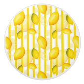 Leuke citroen fruit streep patroon keuken knop (Voorkant)