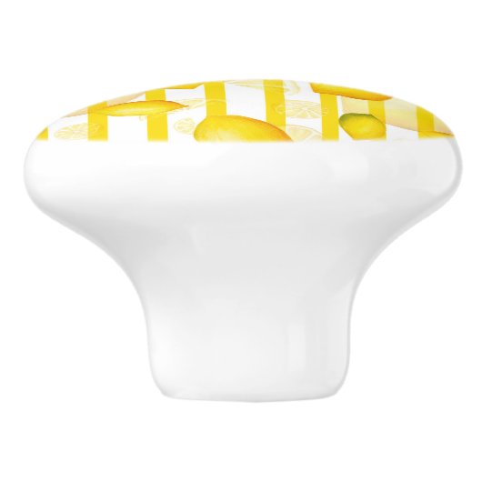 Leuke citroen fruit streep patroon keuken knop (Zijkant)