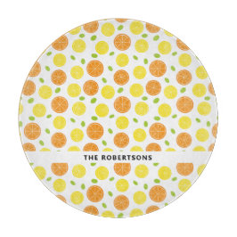 Leuke citroen, Sinaasappel, en Druivenfruit gepers Snijplank