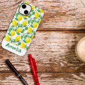 Leuke citroengele patroonnaam Case-Mate iPhone case