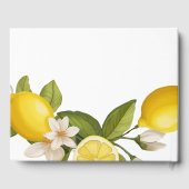 Leuke citrus Baby shower massage Gastenboek (Achterkant)