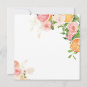 Leuke Citrus Theme Fruit Floral Vrijgezellenfeest Kaart (Achterkant)