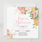 Leuke Citrus Theme Fruit Floral Vrijgezellenfeest Kaart (Voorkant)