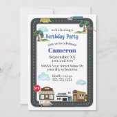 Leuke City Scene Transportation Road Kaart (Voorkant)