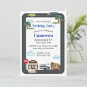 Leuke City Scene Transportation Road Kaart (Staand voorkant)