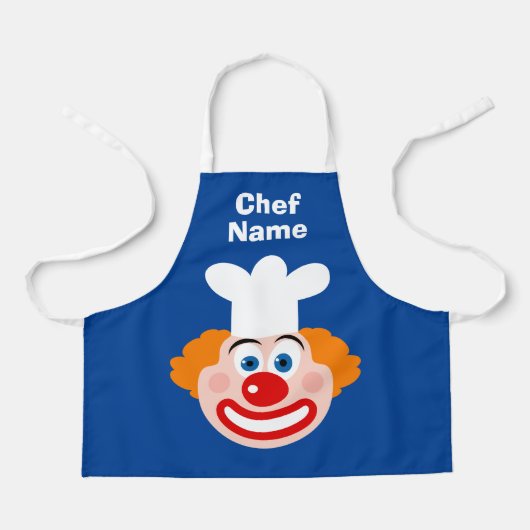 Leuke clown chef-kok cartoon kleine aangepaste kin schort (Voorkant)