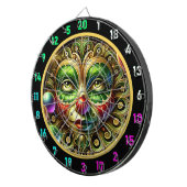 Leuke clown met ballonnen Dartboard voor feestzale Dartbord (Voorkant Rechts)