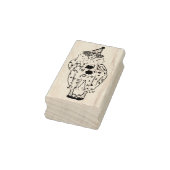 Leuke Clown  Victoriaans Verjaardagscircus Rubberstempel (Stempel)
