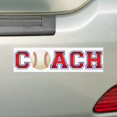 Leuke Coach Honkbal Insigne Bumpersticker (Op auto)