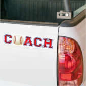 Leuke Coach Honkbal Insigne Bumpersticker (Op Truck)