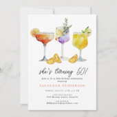 Leuke Cocktail 50ste Verjaardagsfeestje Kaart (Voorkant)