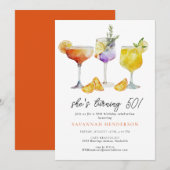 Leuke Cocktail 50ste Verjaardagsfeestje Kaart (Voorkant / Achterkant)