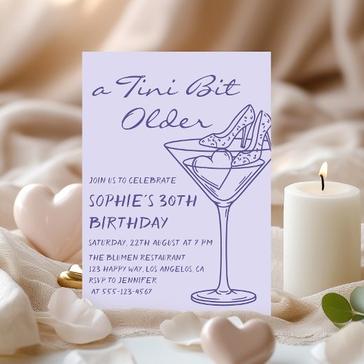 Leuke Cocktail Een Tini Beetje Ouder 30e Verjaarda Kaart
