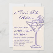 Leuke Cocktail Een Tini Beetje Ouder 30e Verjaarda Kaart (Voorkant)