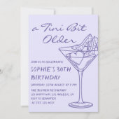 Leuke Cocktail Een Tini Beetje Ouder 30e Verjaarda Kaart (Voorkant)
