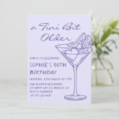 Leuke Cocktail Een Tini Beetje Ouder 30e Verjaarda Kaart (Staand voorkant)