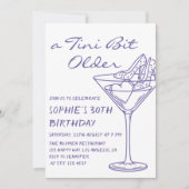 Leuke Cocktail Een Tini Bit Ouder 30e Verjaardag Kaart (Voorkant)