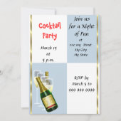 Leuke cocktail party uitnodiging (Voorkant)