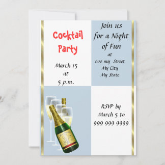 Leuke cocktailparty uitnodiging