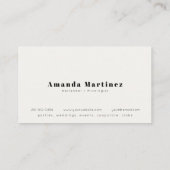 Leuke Cocktails Bartender Mixoloog Visitekaartje (Achterkant)