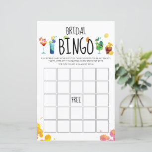 Leuke cocktails bingokaart