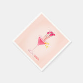 Leuke Cocktails Grappen, Unieke Roze Bachelorette  Servet (Hoek)