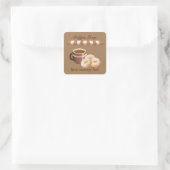 Leuke coffeeshop Voeg naam bericht sticker (Tas)