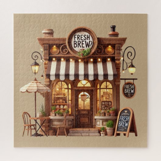 Leuke coffeeshopliefhebbers legpuzzel (Verticaal)