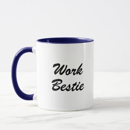 Leuke collega mok met typografie (Links)