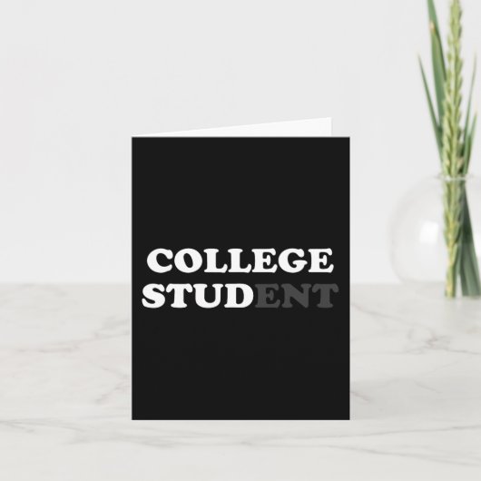 Leuke College Student Gifts Voor Mannen College St Kaart (Voorkant)