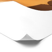 Leuke Comic Paard Illustratie AI Art Poster (Hoek)