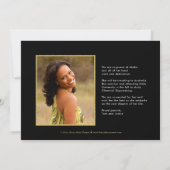 Leuke Confetti EDITABLE KLEUR Afstuderen Uitnodigi Aankondiging (Achterkant)