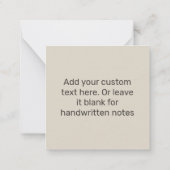 Leuke Confetti Faux Gold Foil Script Bedankt Notitiekaartje (Achterkant)