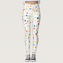 Leuke confetti kleurrijke leggings