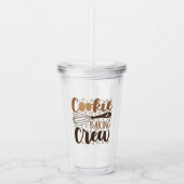 Leuke Cookie Baking Crew Design Acryl Drinkbeker (Voorkant)