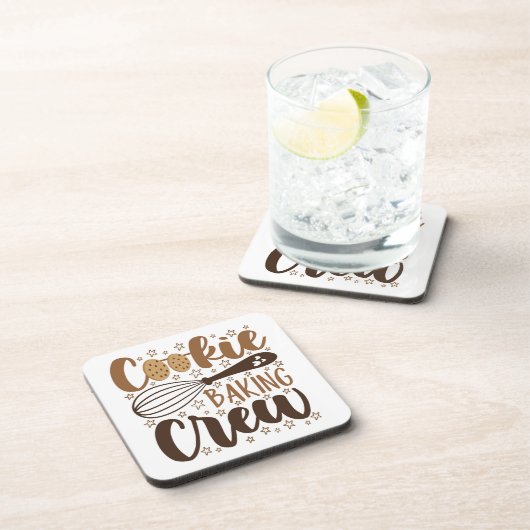 Leuke Cookie Baking Crew Design Bier Onderzetter (Rechterzijde)