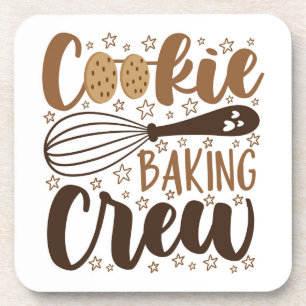Leuke Cookie Baking Crew Design Bier Onderzetter