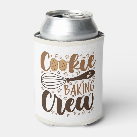 Leuke Cookie Baking Crew Design Blikjeskoeler (Blikje Voorkant)