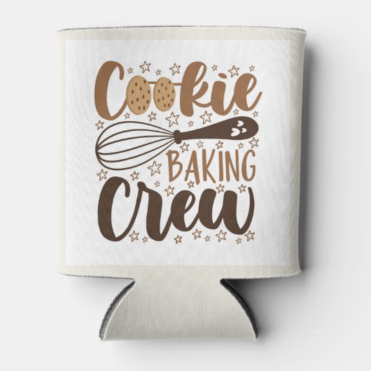 Leuke Cookie Baking Crew Design Blikjeskoeler (Voorkant)
