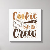 Leuke Cookie Baking Crew Design Canvas Afdruk (Voorkant)