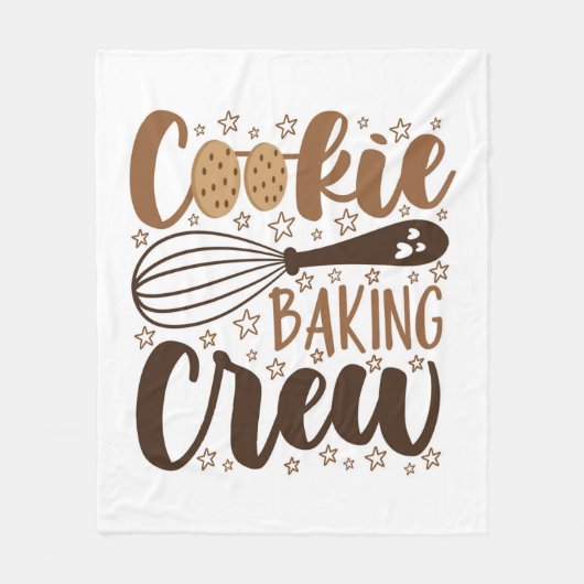 Leuke Cookie Baking Crew Design Fleece Deken (Voorkant)