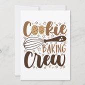 Leuke Cookie Baking Crew Design Kaart (Voorkant)