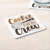 Leuke Cookie Baking Crew Design Kartonnen Onderzetters (Schuin)