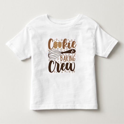 Leuke Cookie Baking Crew Design Kinder Shirts (Voorkant)