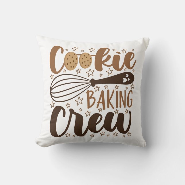 Leuke Cookie Baking Crew Design Kussen (Voorkant)