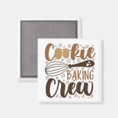 Leuke Cookie Baking Crew Design Magneet (Voorkant / Achterkant)